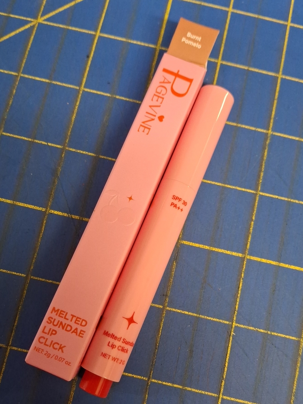 Page Vine Melted Sundae Lip Click 2g New - 04 Burnt Pomelo